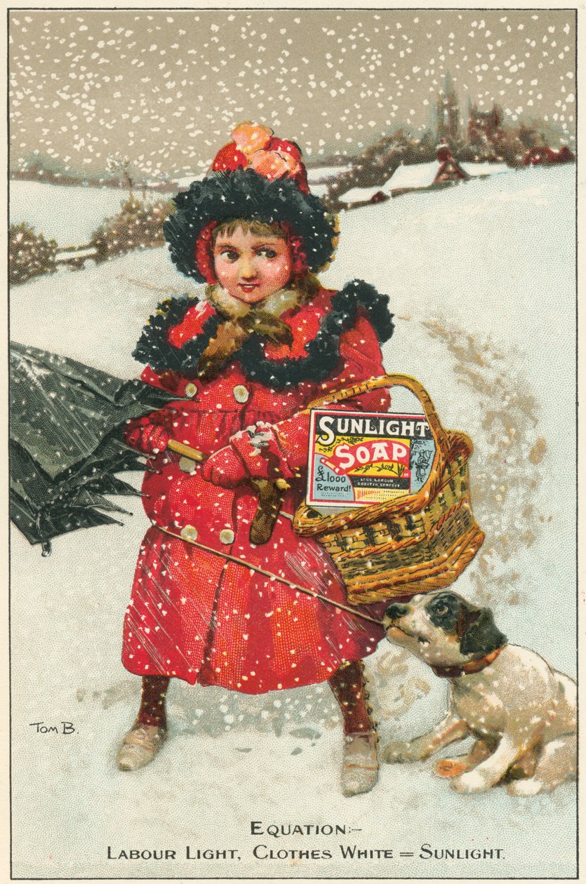 Samlekort til Sunlight Soap, c1900 af Tom Browne