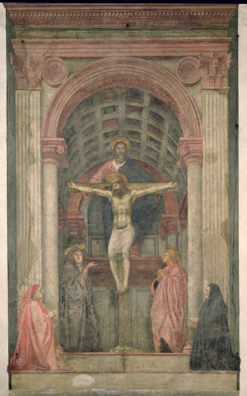 The Trinity, 1427-28 (detaljer) af Tommaso Masaccio