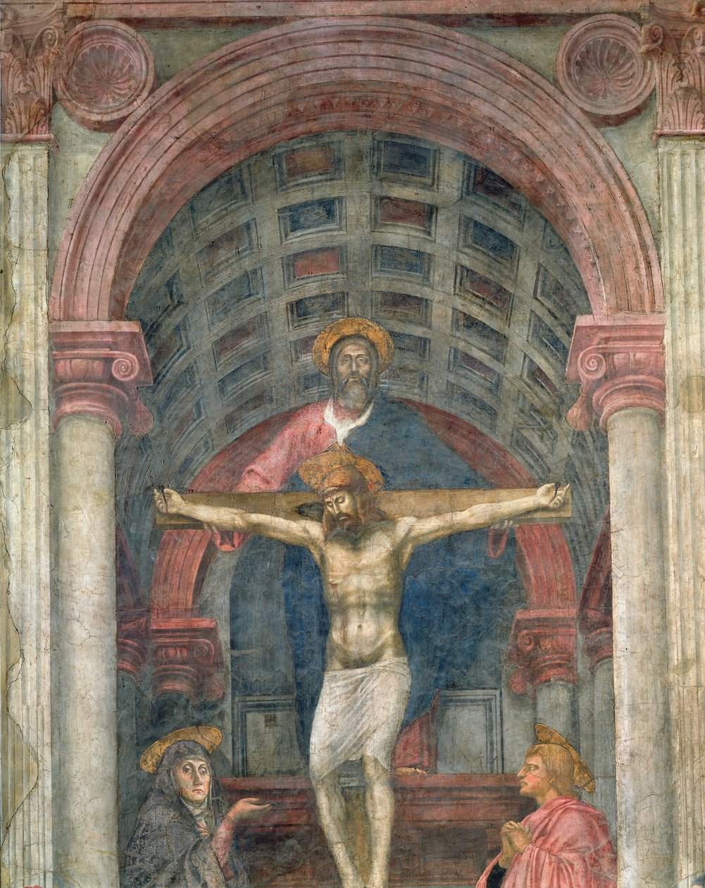 The Trinity, 1427-28 (detaljer) af Tommaso Masaccio