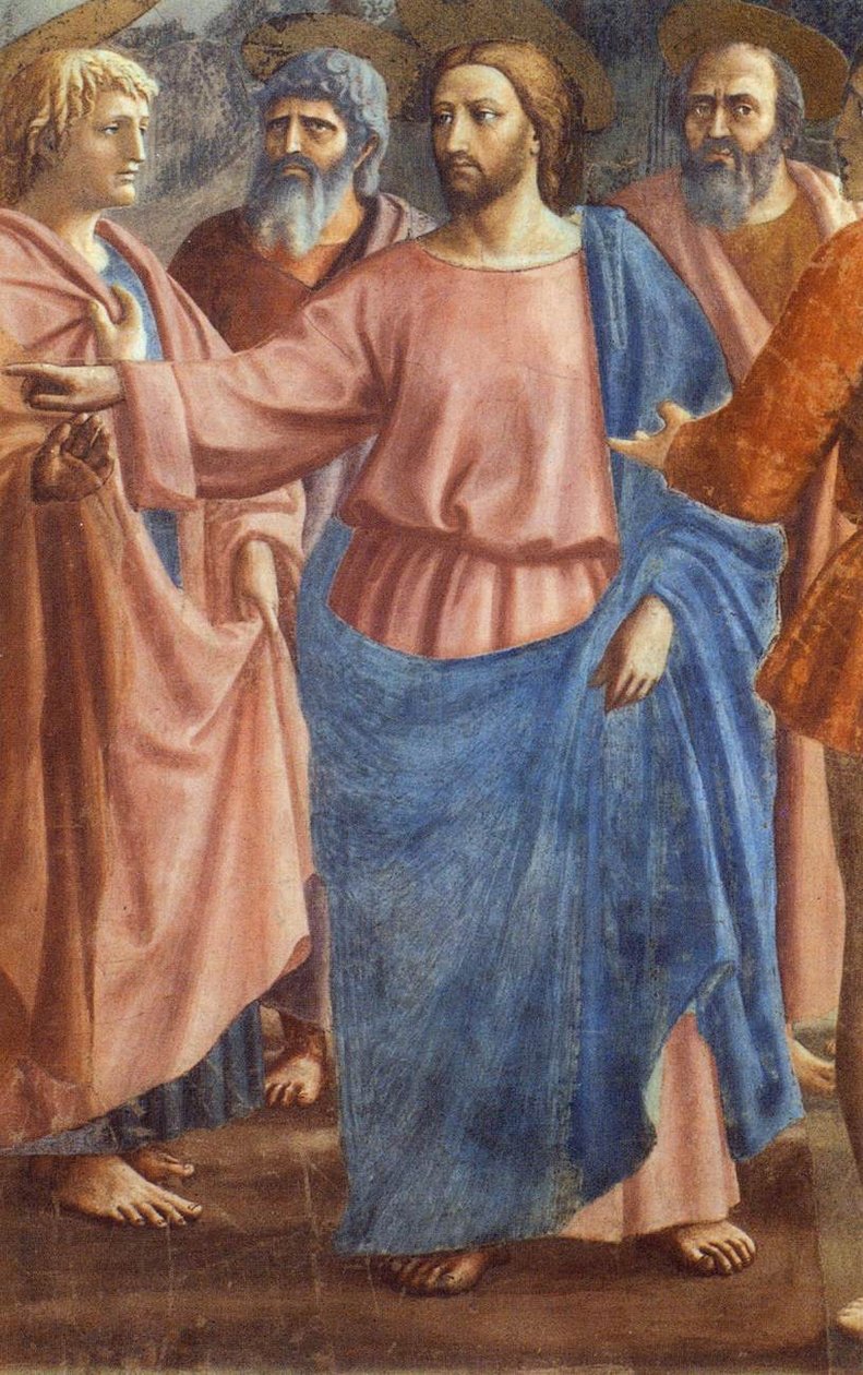 Tribute Money (detaljer) af Giovanni di Ser Giovanni