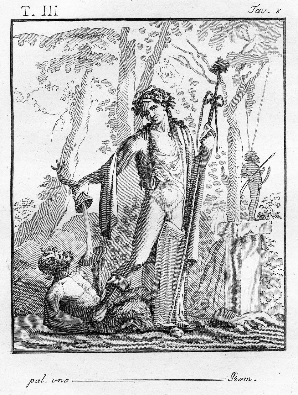 Bacchus med Thyrsus, 1804 af Tommaso Piroli