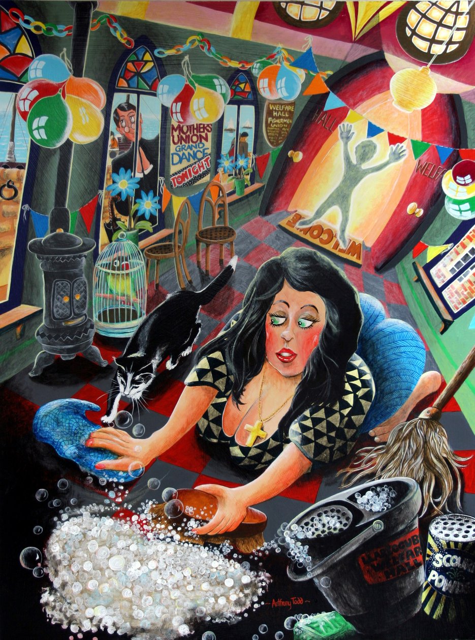 Polly Garter, 2005 (akryl på panel) af Tony Todd