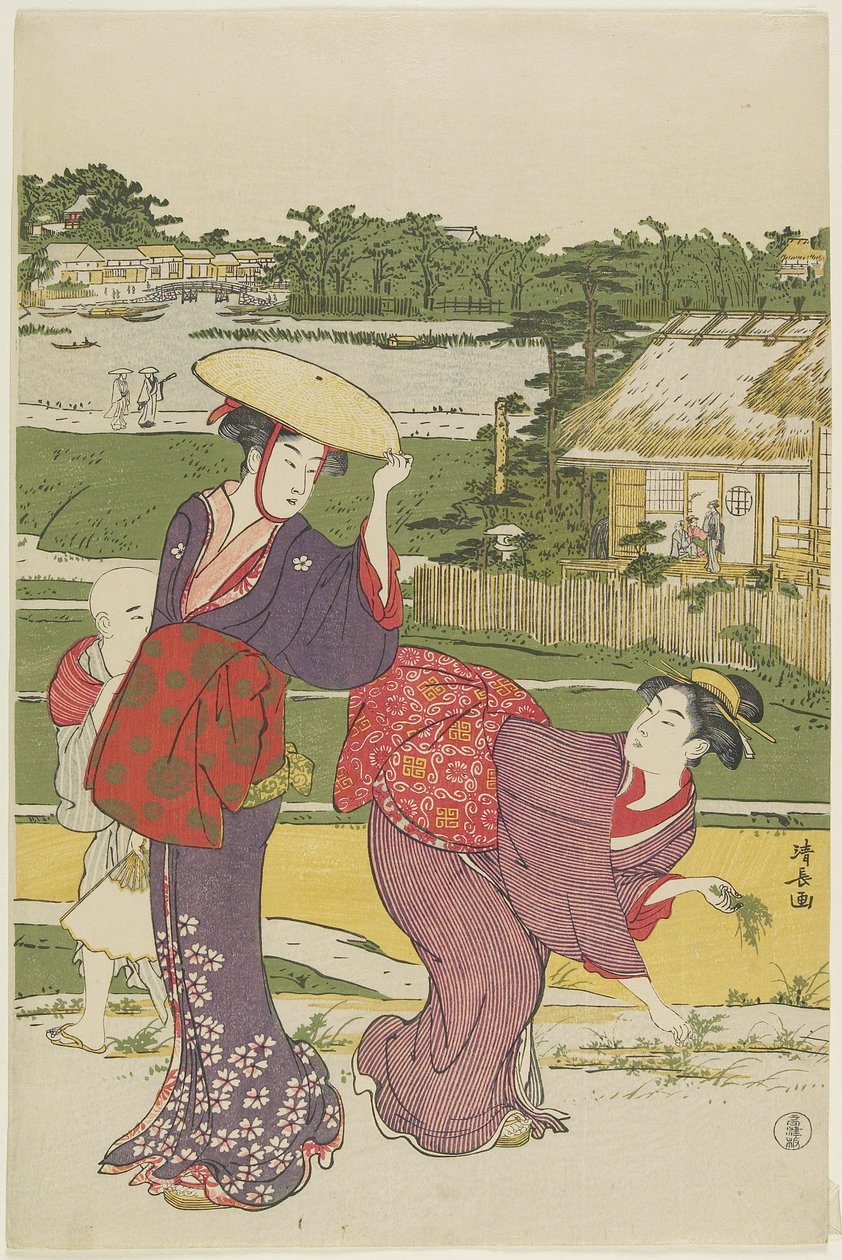 Udflugt ved Muko_jima, 1787 af Torii Kiyonaga