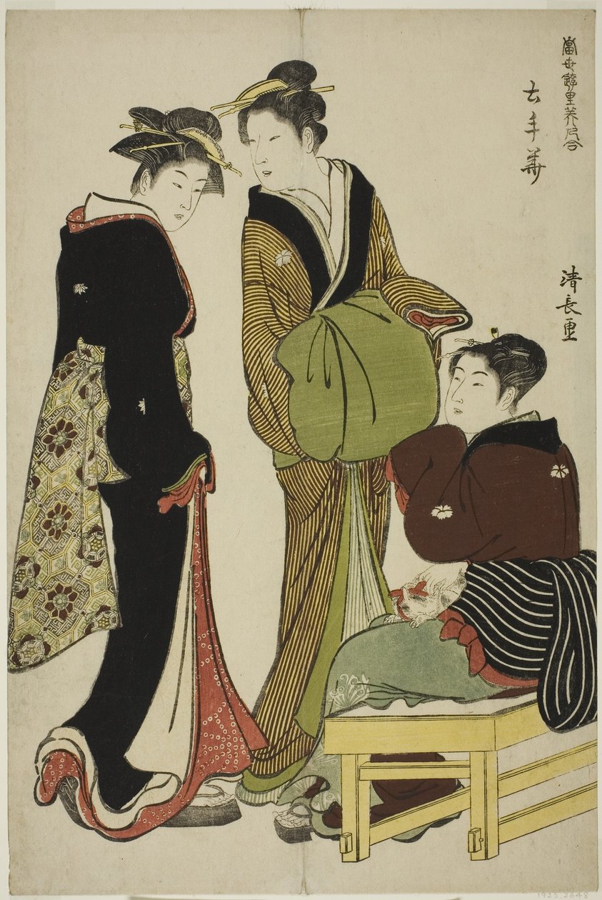 Blomster i Doteshita-distriktet af Torii Kiyonaga