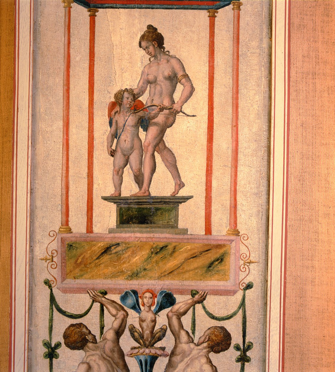 Arabeske panel, der kan stamme fra Nonsuch Palace, 16. århundrede af Toto
