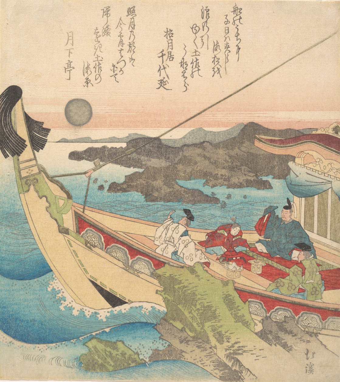Inderhavet nær Tosa, ca. 1820. af Totoya Hokkei