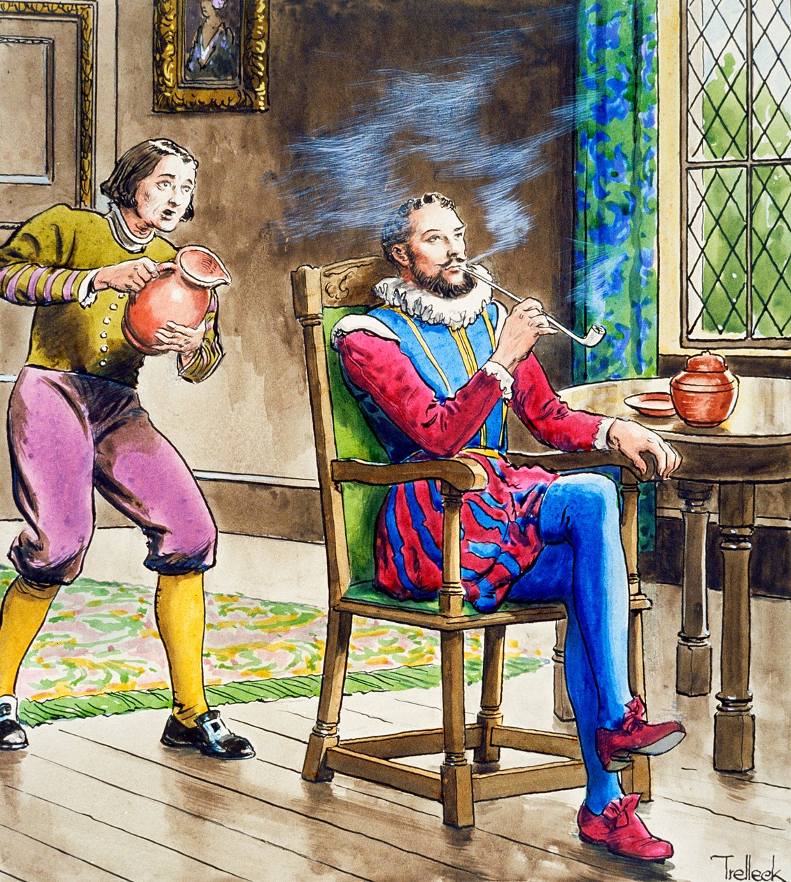 Sir Walter Raleigh ryger pibe, c1900 af Trelleek