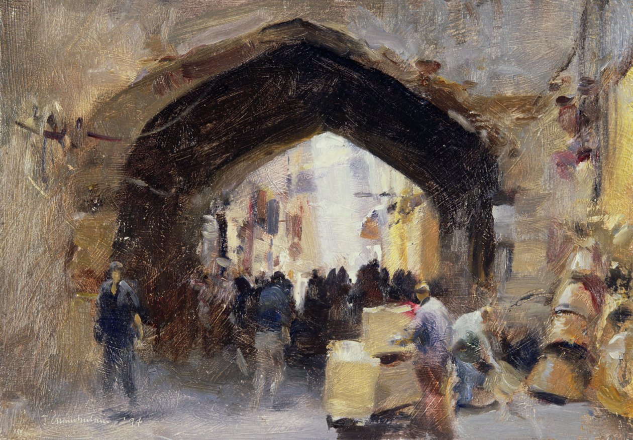 Teheran Bazaar, 1994 af Trevor Chamberlain