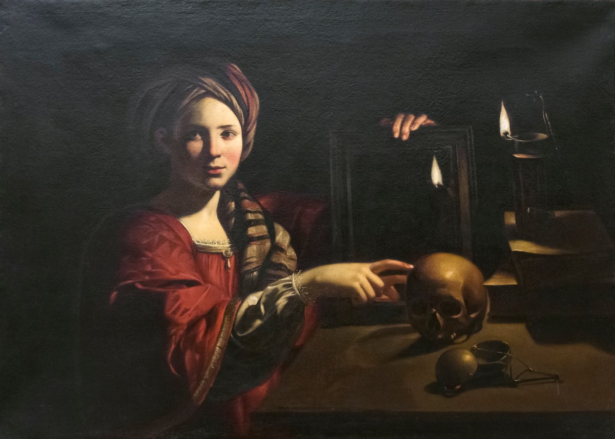 Vanitas, allegori over forfængelighed af Trophime Bigot