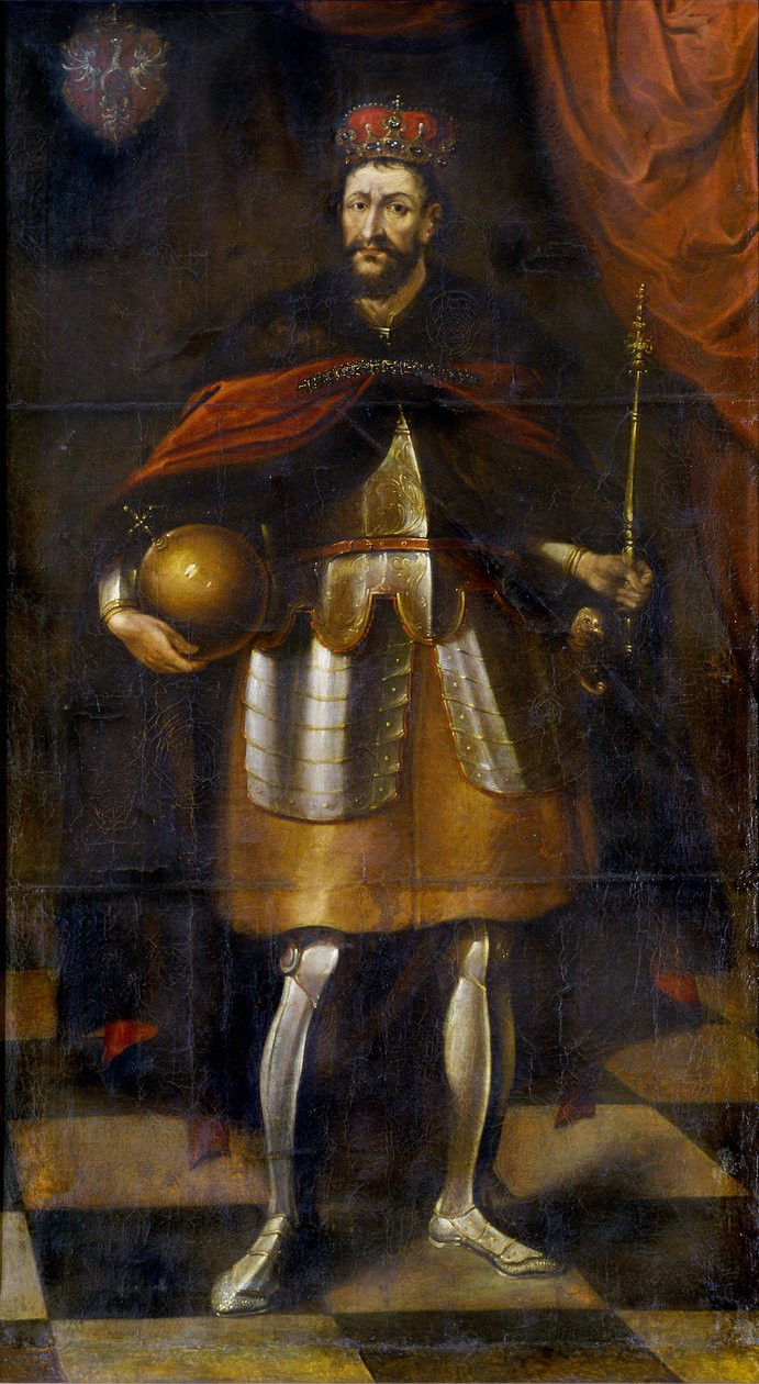 Portræt af kong Wladyslaw II. Jagiello, 1677 af Trycjusz