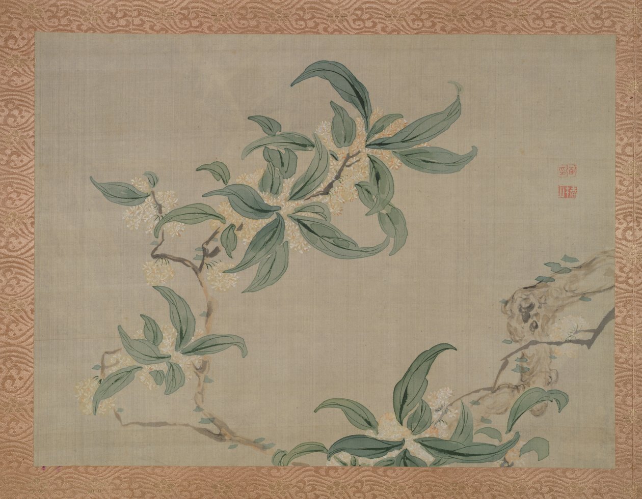Blossom, 1851 (akvarel på silke) af Tsubaki Chinzan