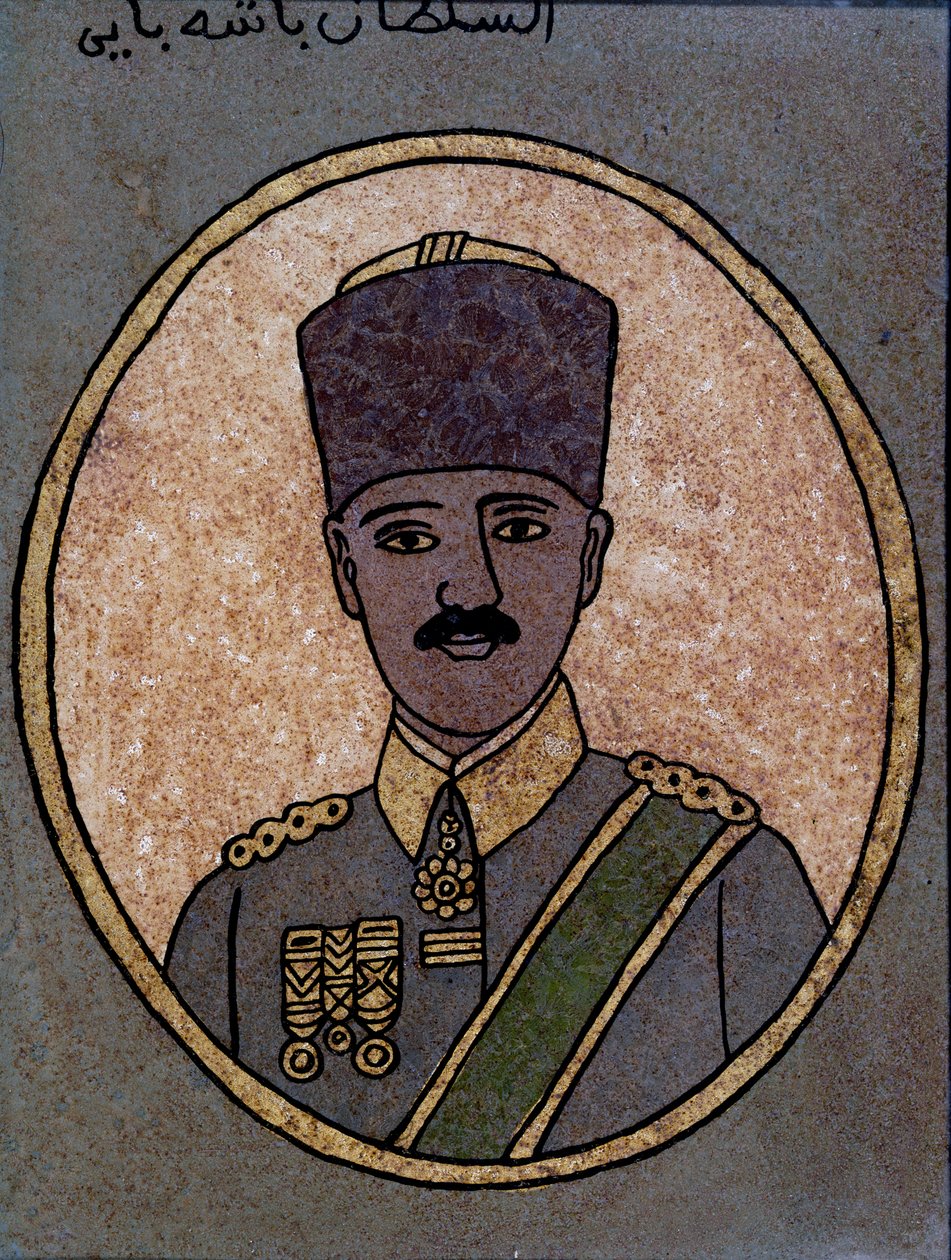 Kemal (Mustapha) Ataturk (1881-1938) 1920-30 (malet glas) af Tunisian School