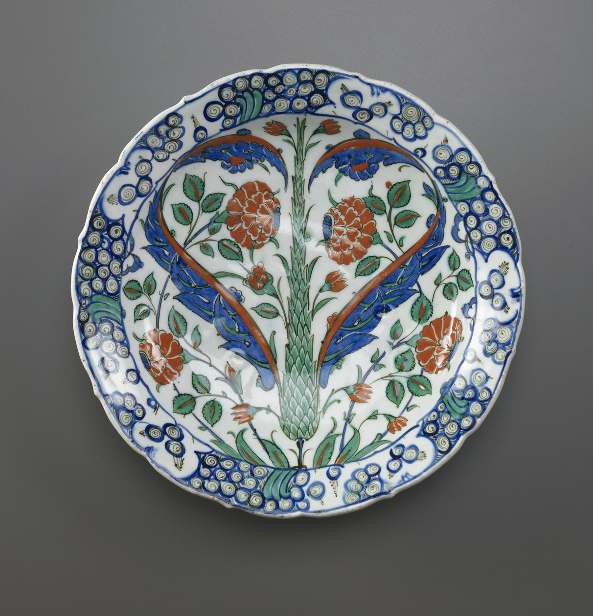 Fad, Iznik, osmannisk dynasti, 1570-75 (keramik) af Turkish School