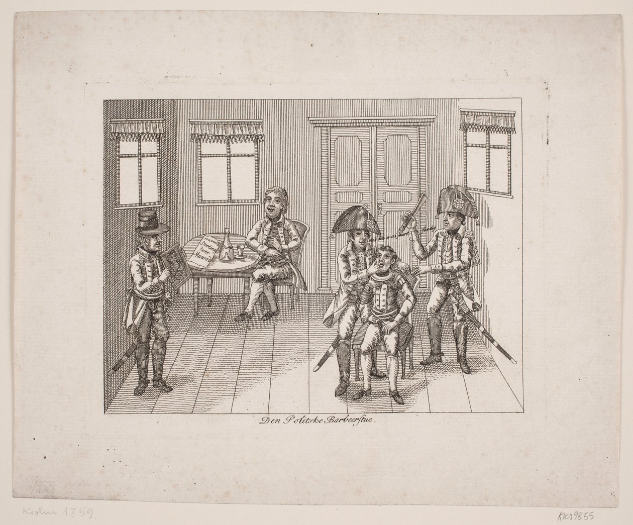 Den politiske barberstue af Ubekendt