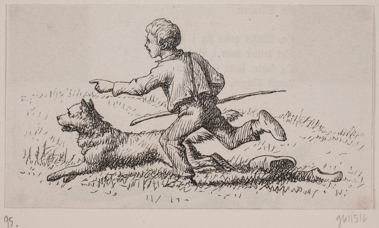 Illustration til "Hr. Mikkel", digt af Christian Richardt af Ubekendt