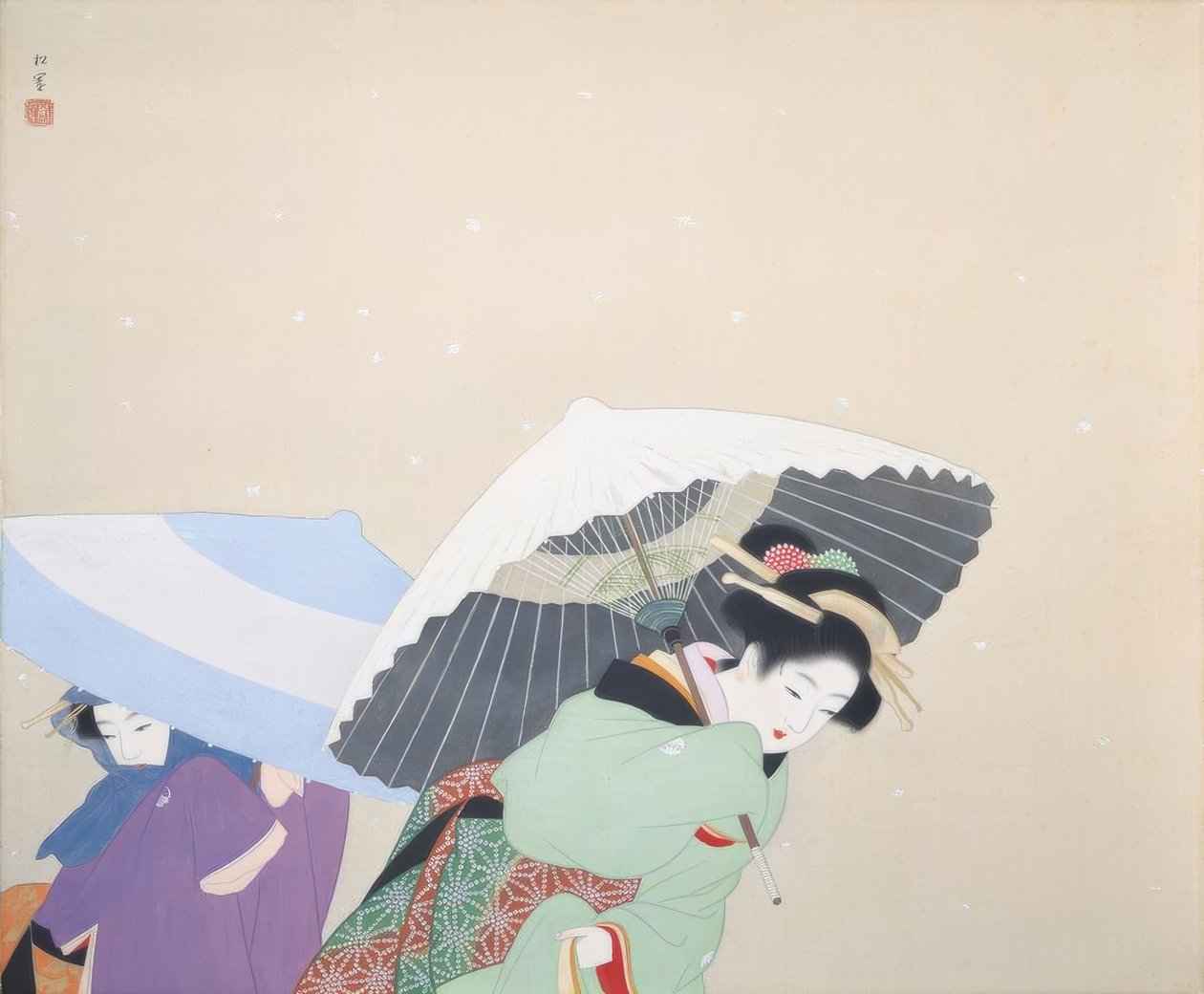 Store snefnug af Uemura Shoen