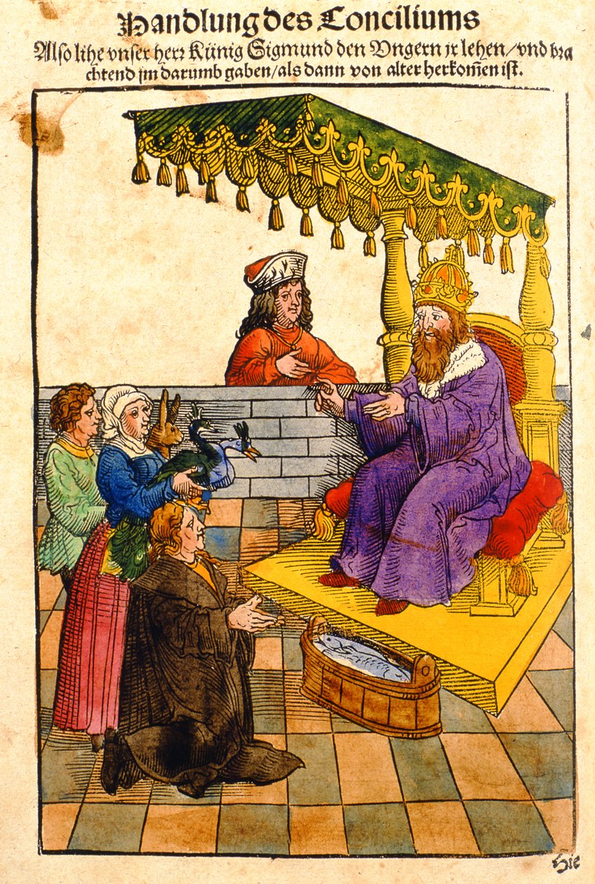 Sigismund udfører sine feudale pligter ved Constance of Constance, fra 