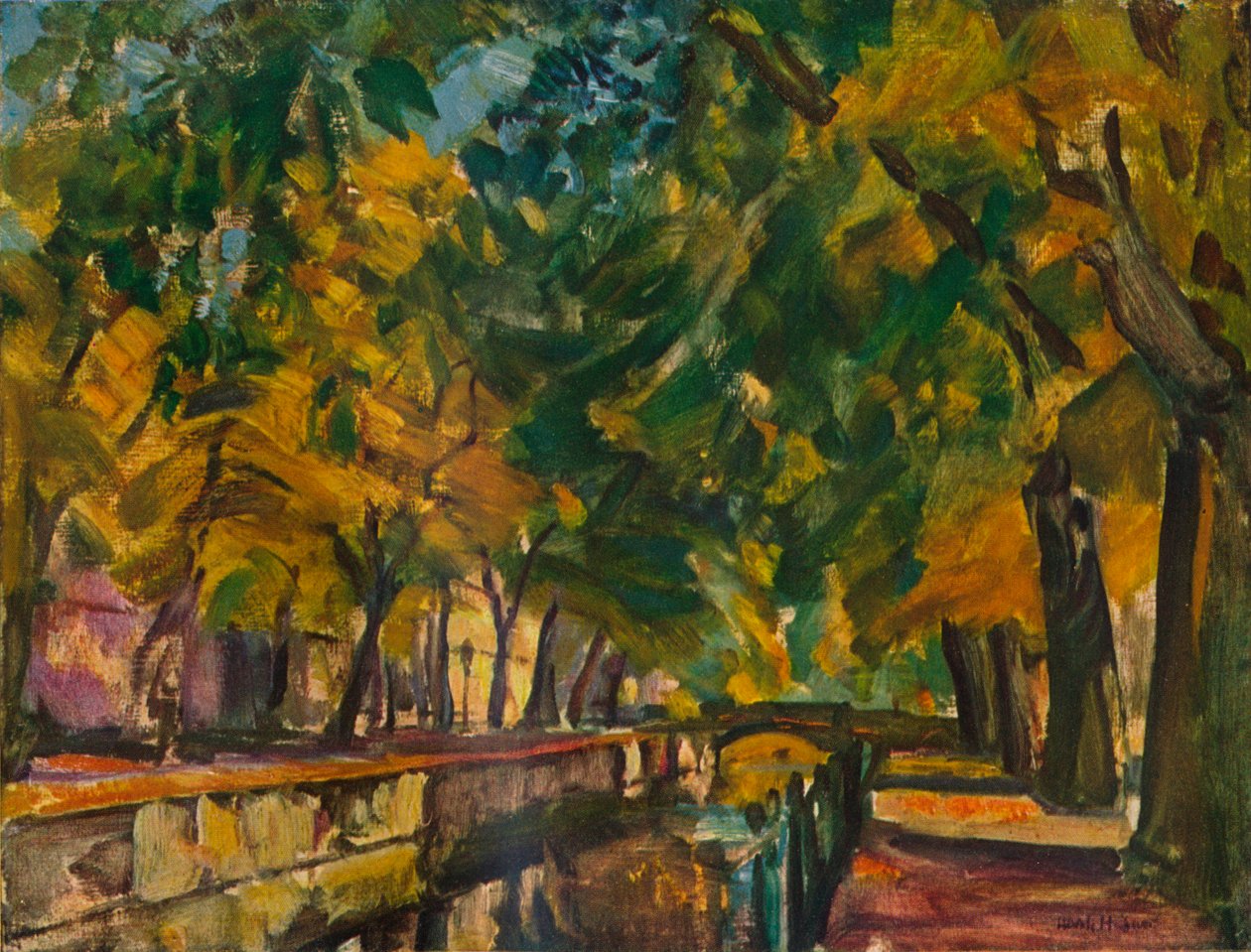 Kanalen ved Potsdam, c1926 af Ulrich Hubner
