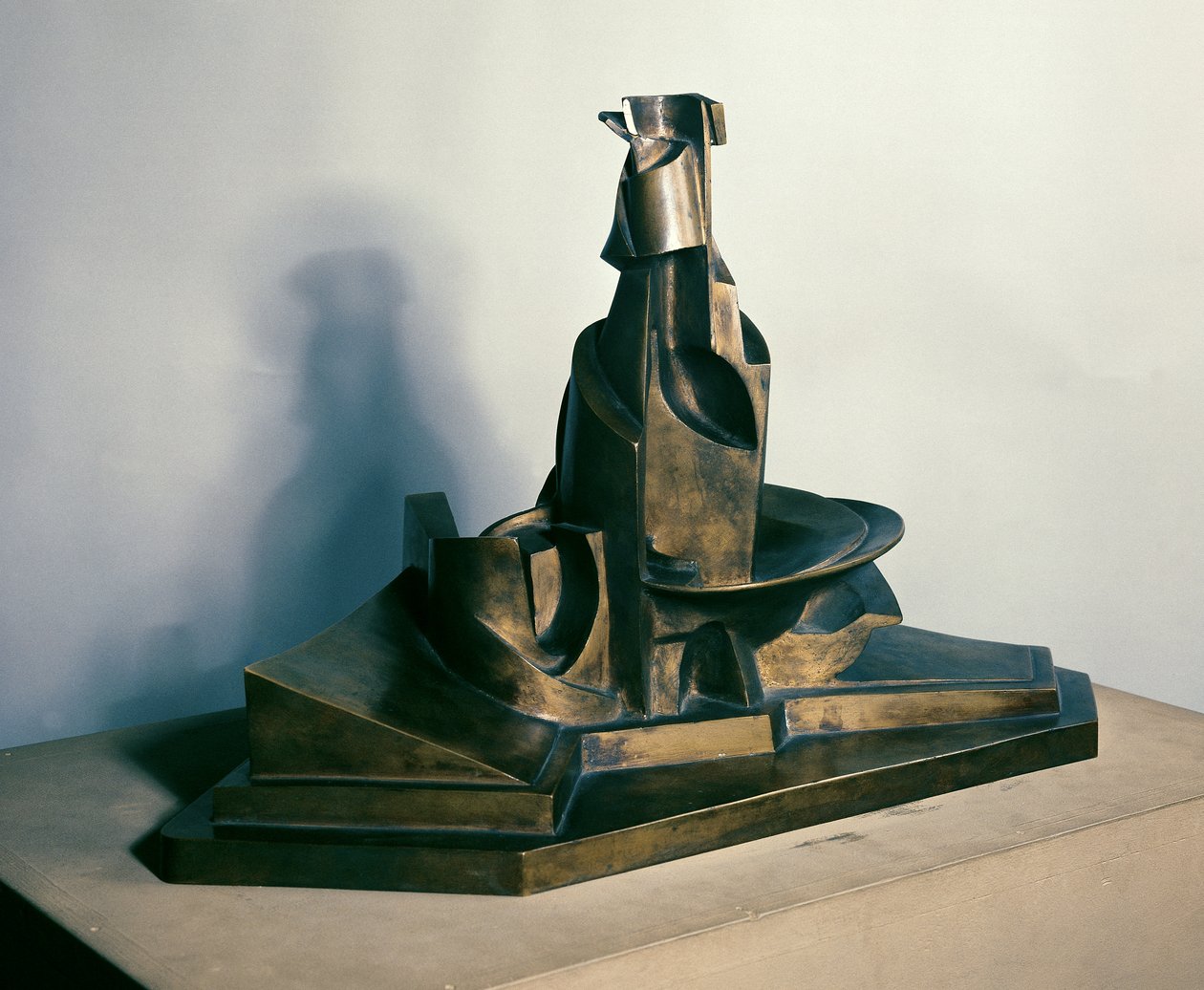 Udvikling af en flaske i rummet, 1912 (bronze) af Umberto Boccioni