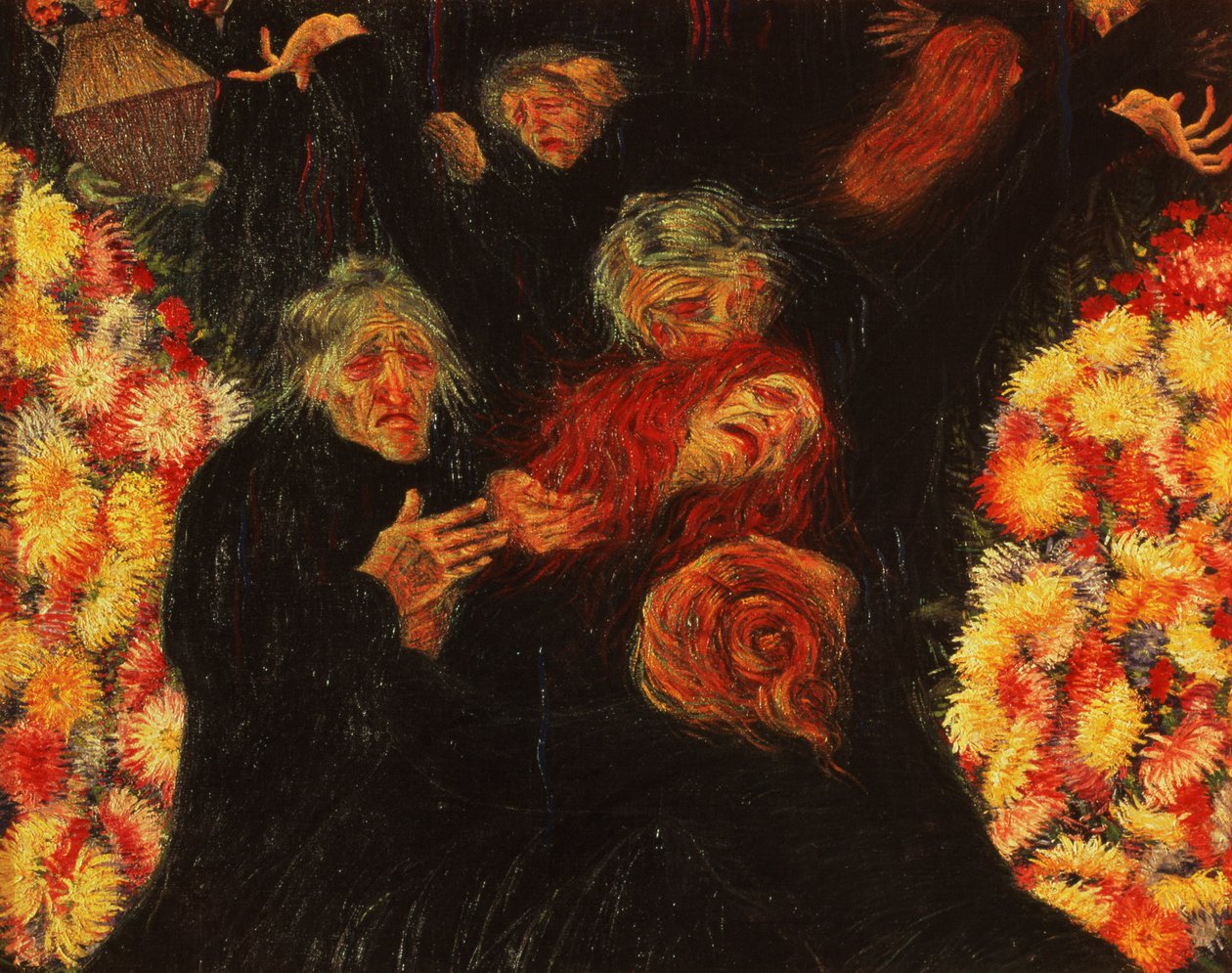 Sorg, 1910 af Umberto Boccioni