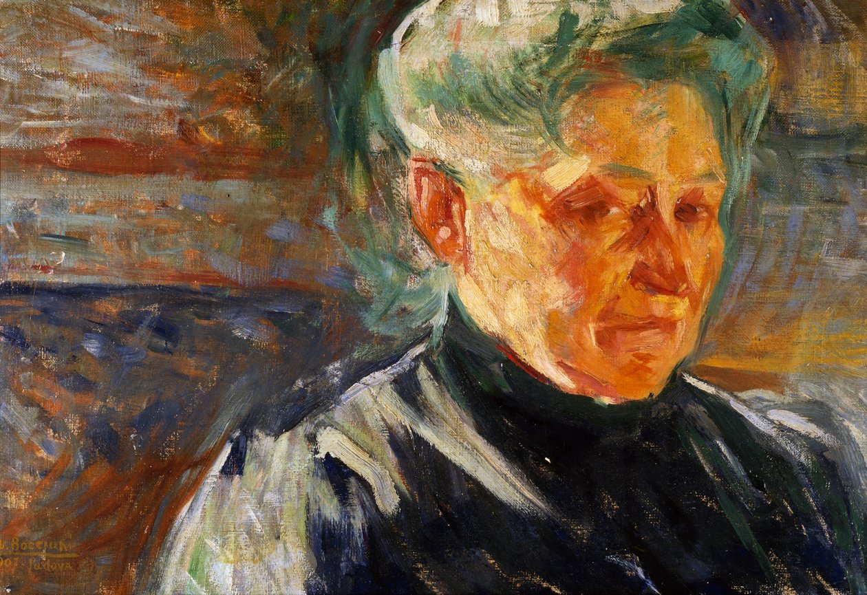 Portræt af mor af Umberto Boccioni
