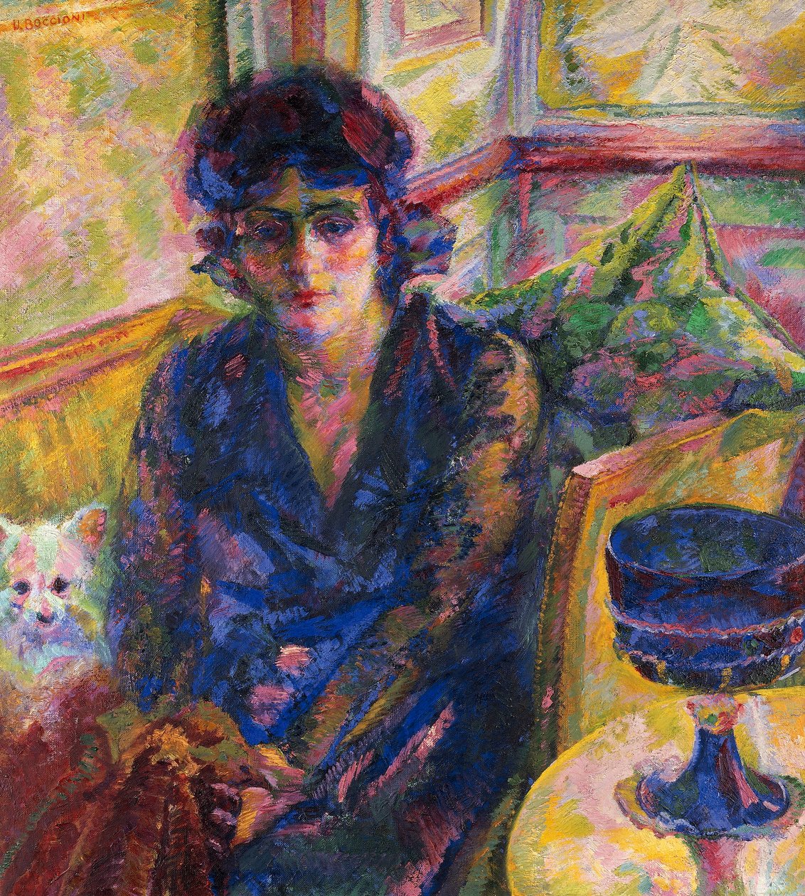 Portræt af fru Cragnolini Fanna af Umberto Boccioni