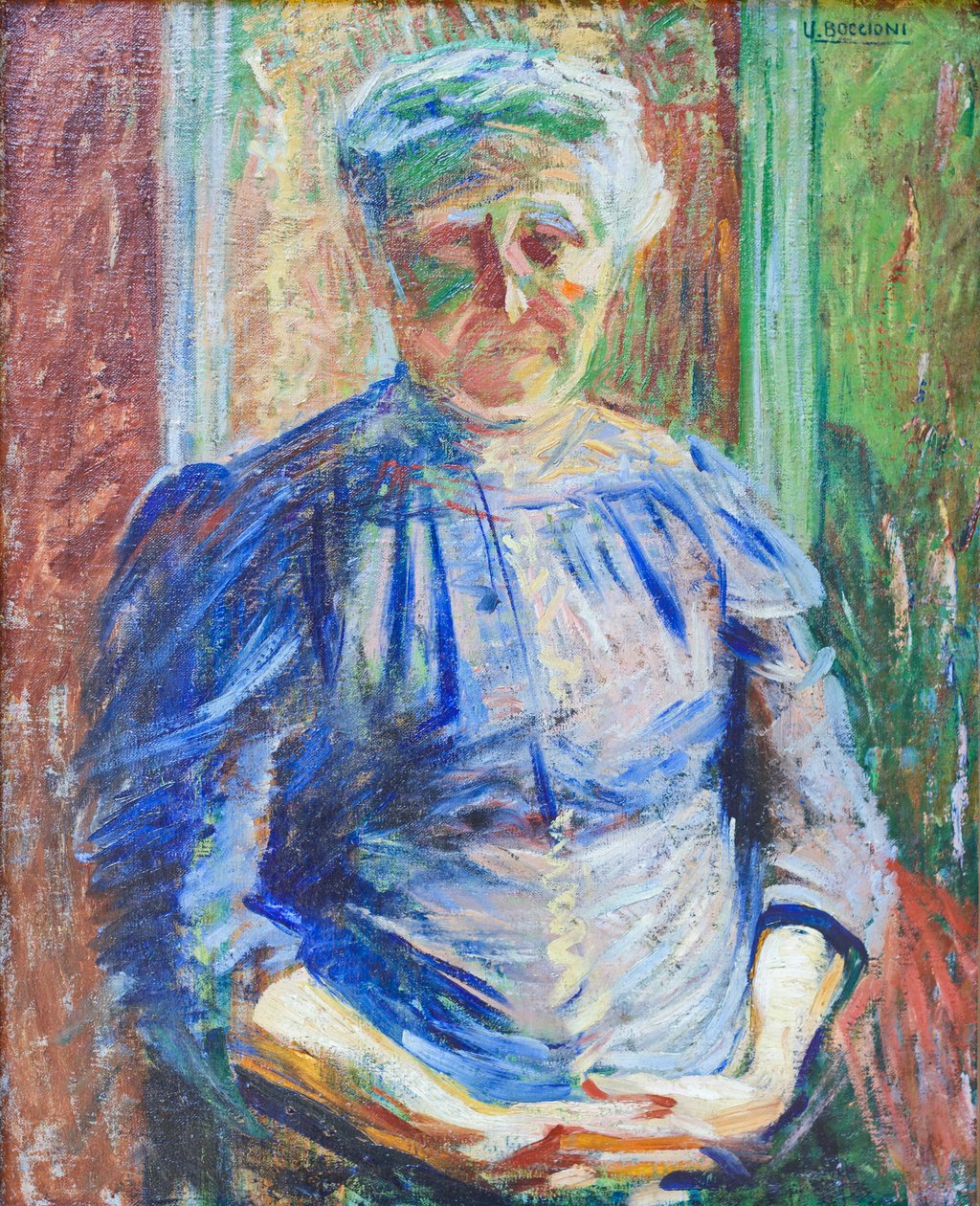 Portræt af moderen af Umberto Boccioni
