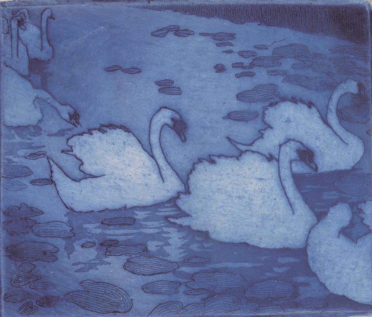 Svaner af Umberto Boccioni