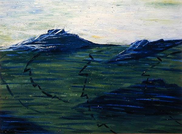Studie til ting der bevæger sig af Umberto Boccioni