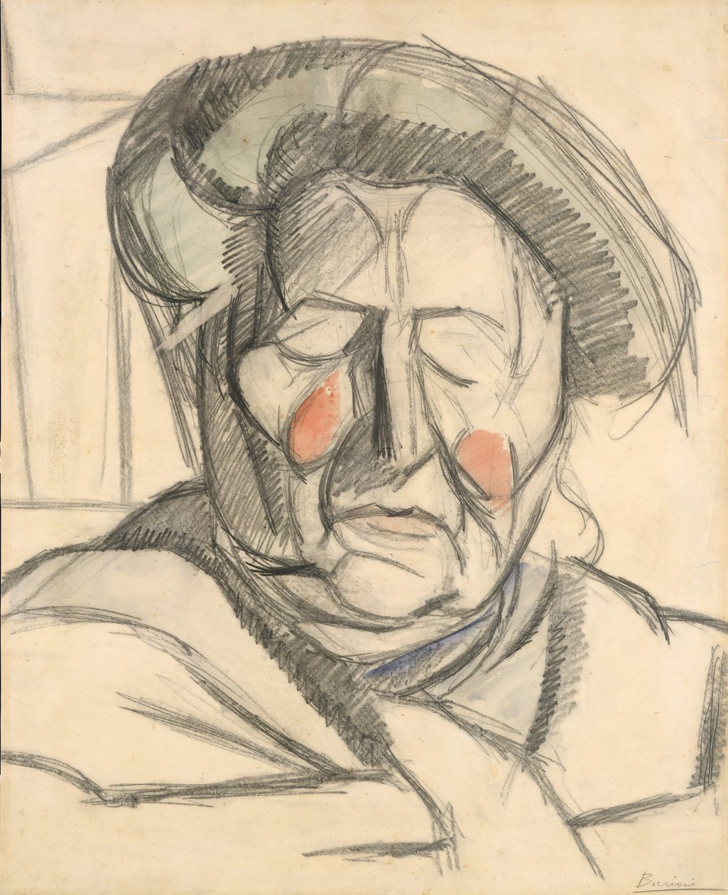 Kunstnerens Moder, 1915. af Umberto Boccioni