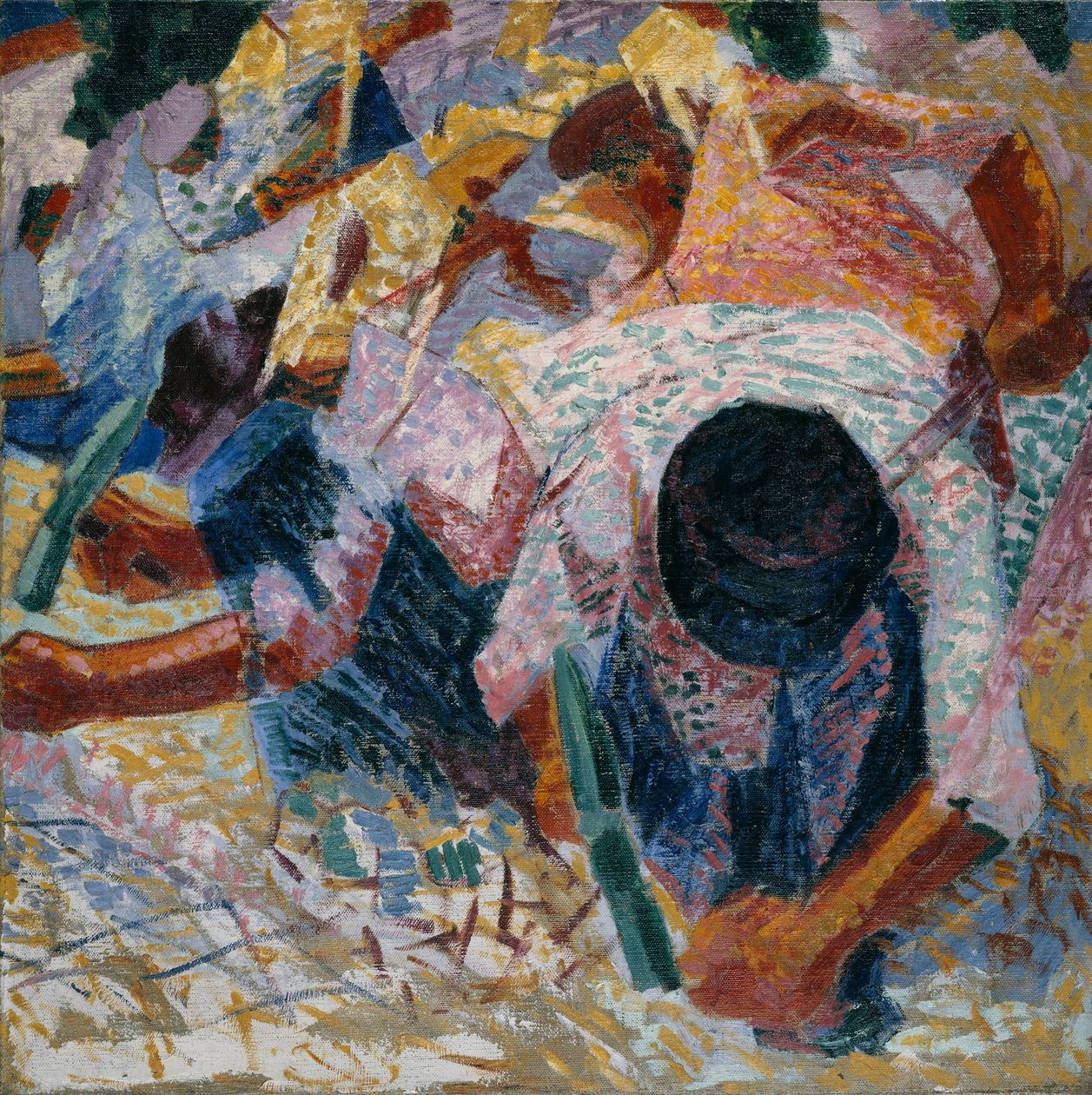 Gadebrolæggerne af Umberto Boccioni