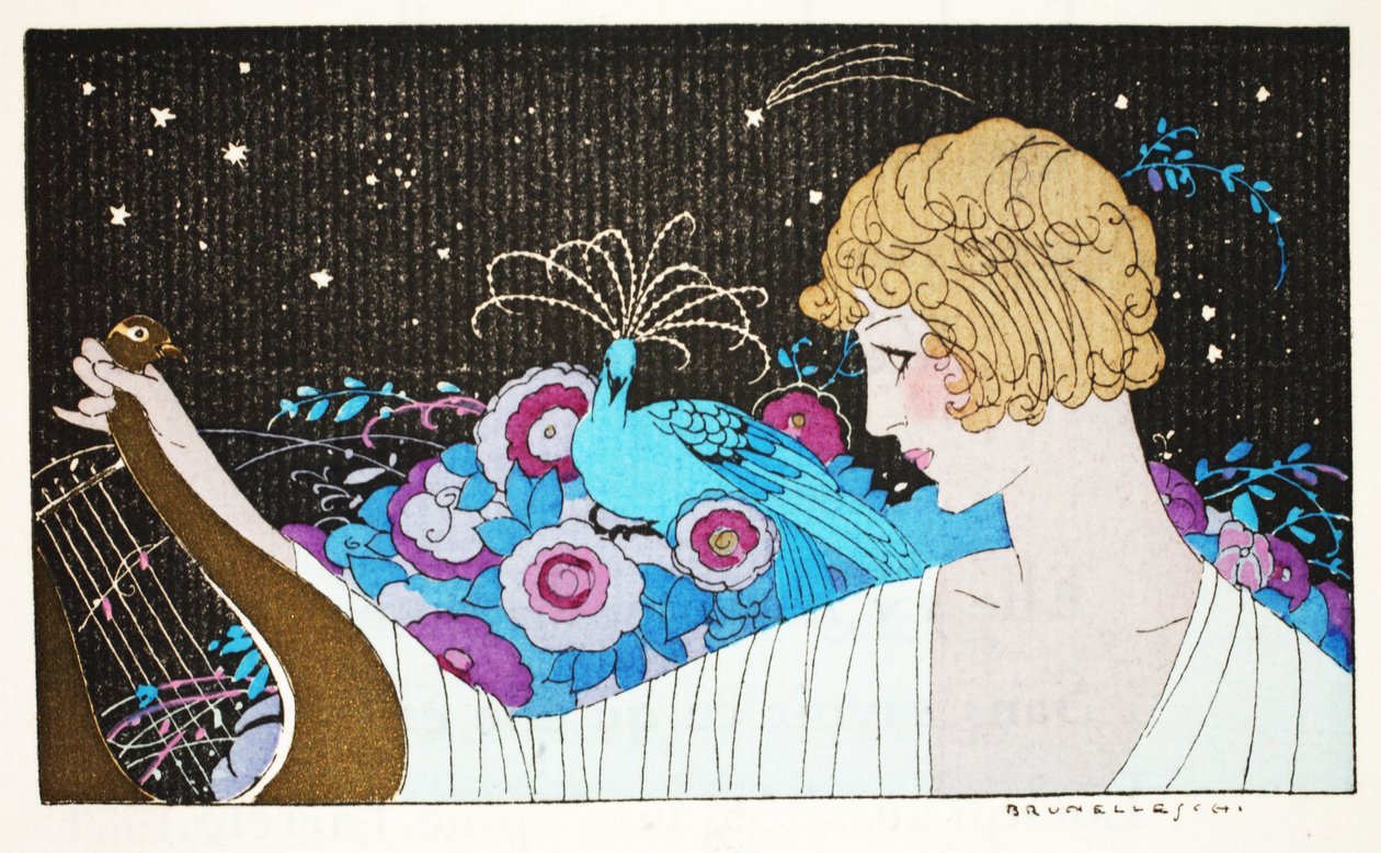 Til Mademoiselle P..de Courcy (stenciltryk) af Umberto Brunelleschi