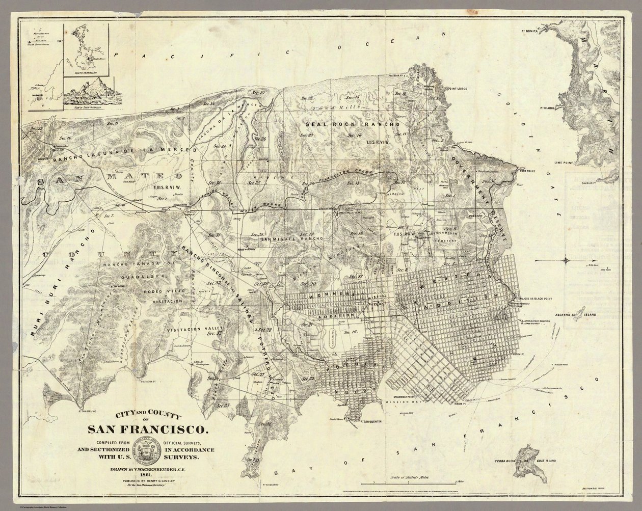 San Francisco by - 1861 af Unbekannt Unbekannt