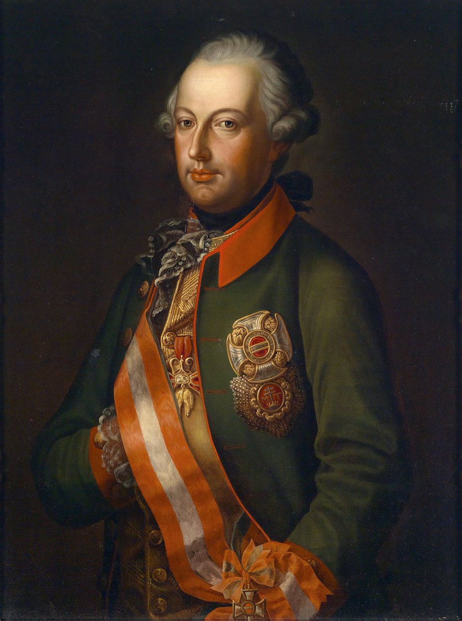 Kejser Joseph II i uniform med medaljer af Unbekannt Unbekannt