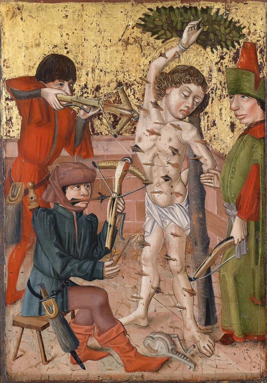Martyrium af Sankt Sebastian af Unbekannt Unbekannt