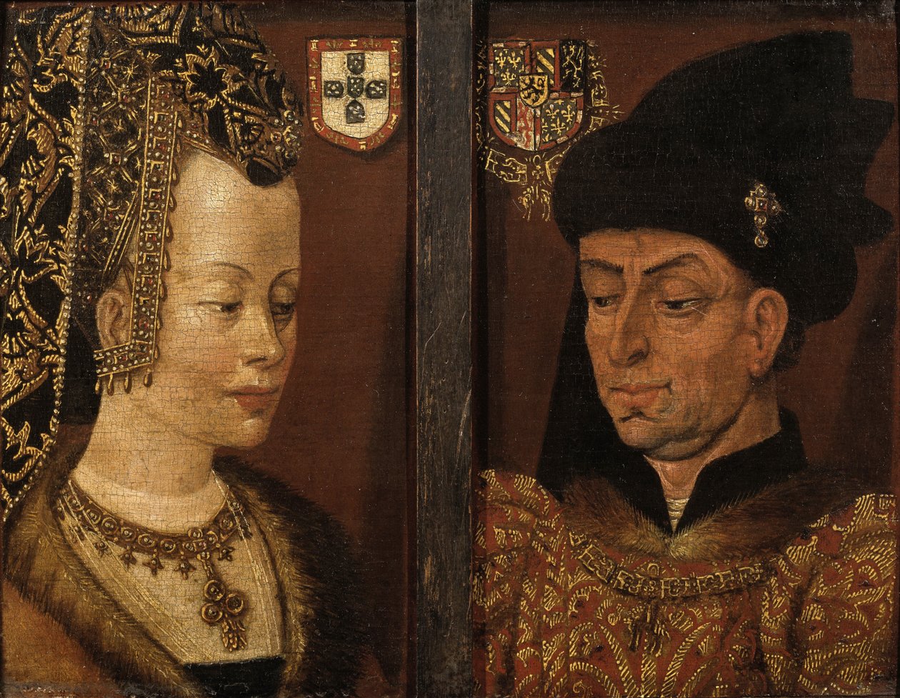 Portrætter af Filip den Gode og Isabella af Portugal af Unbekannt Unbekannt