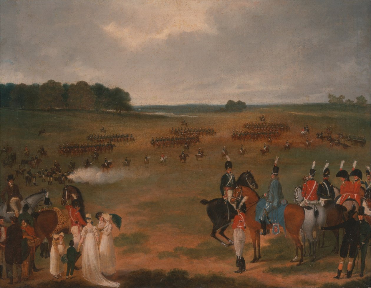 En gennemgang af London Volunteer Cavalry and Flying Artillery i Hyde Park i 1804 af Unbekannt Unbekannt