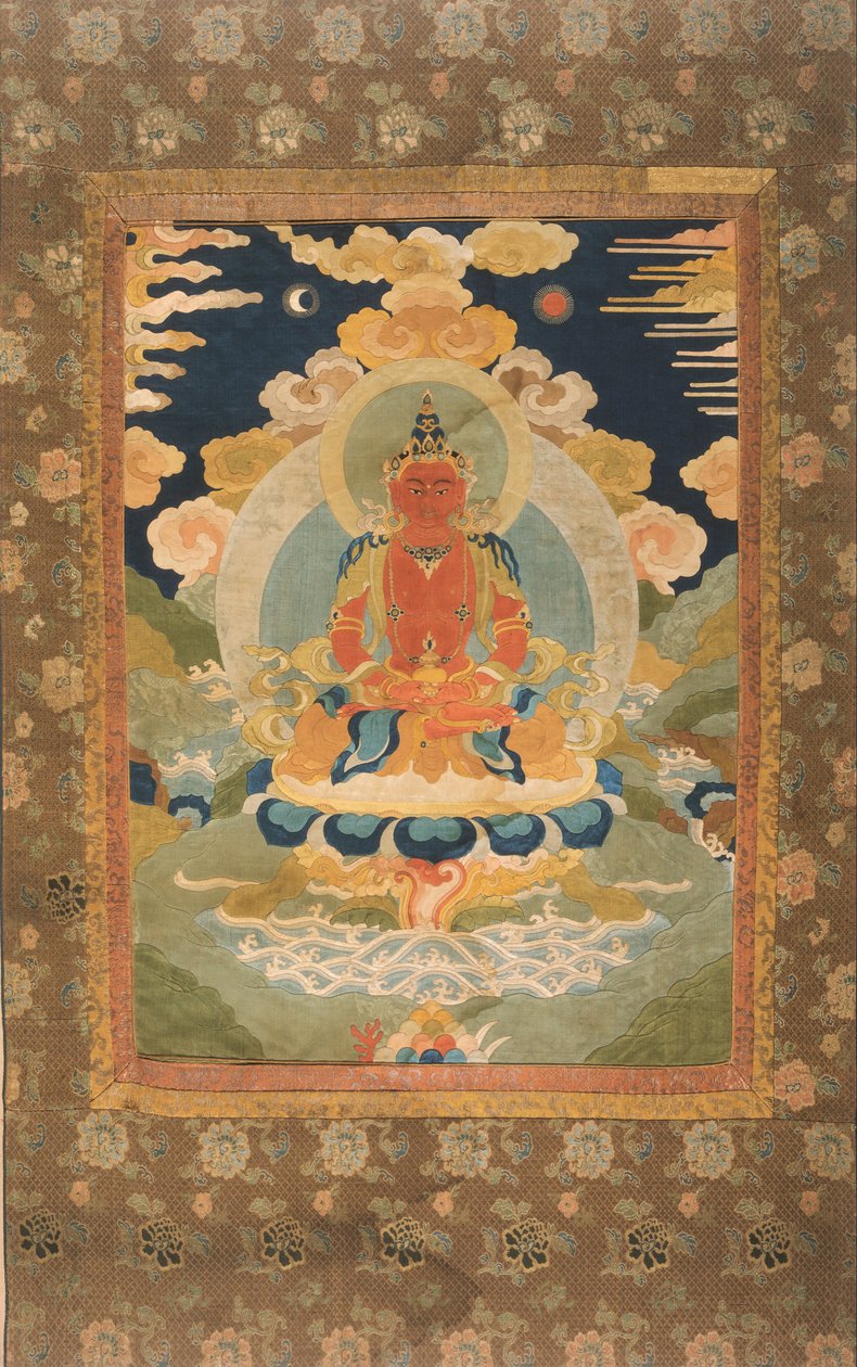Kunstner, ukendt skaber, kinesisk - Amitayus, Bodhisattva of Limitless Life af Unbekannt Unbekannt
