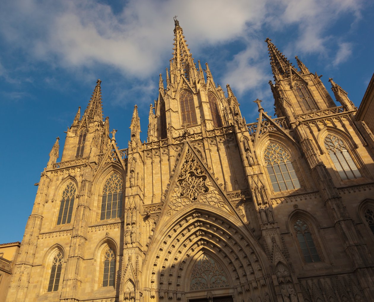 Barcelona, Spanien. Den gotiske katedral. af Unbekannt Unbekannt