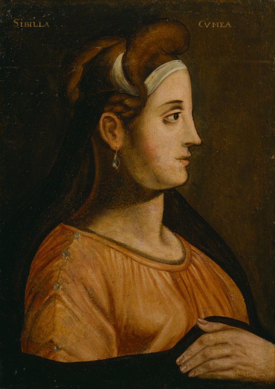 British School - Cumaean Sibyl af Unbekannt Unbekannt