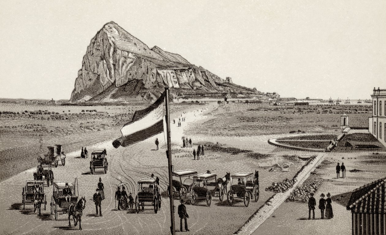 Gibraltar fra den spanske linje, fra 