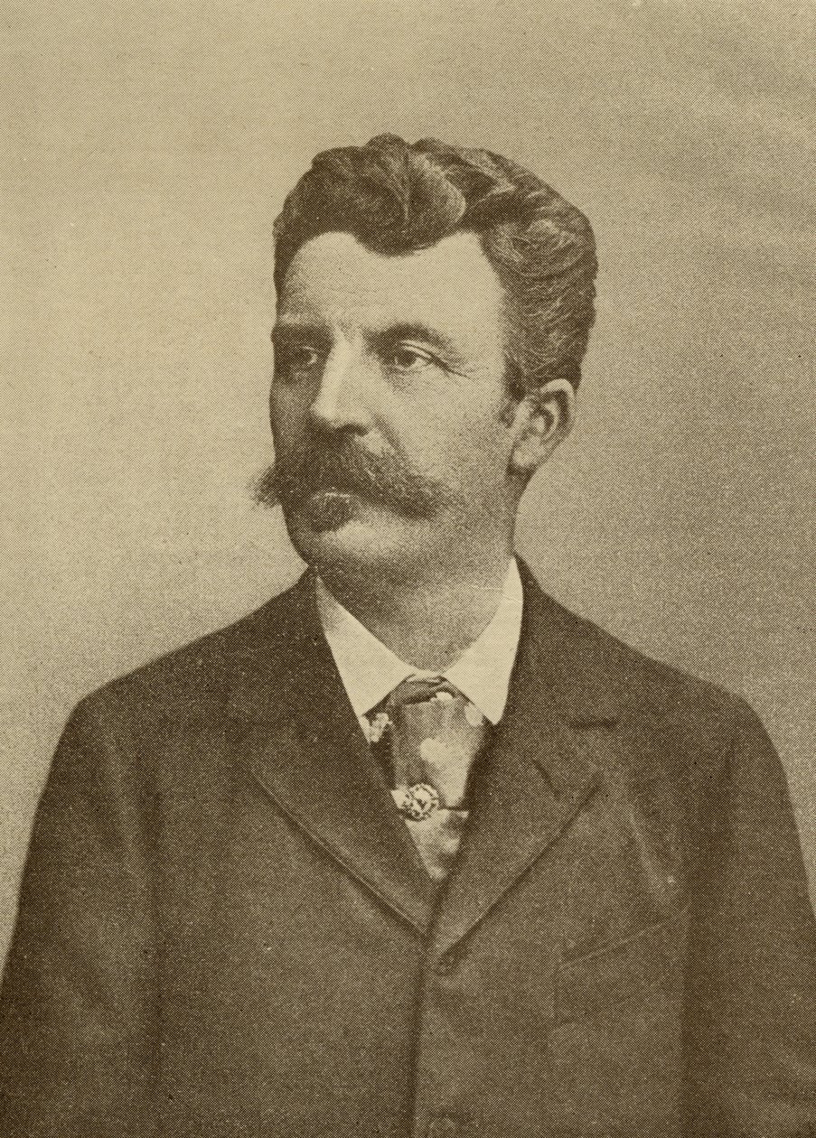 Guy de Maupassant (1850-93) af Unbekannt Unbekannt