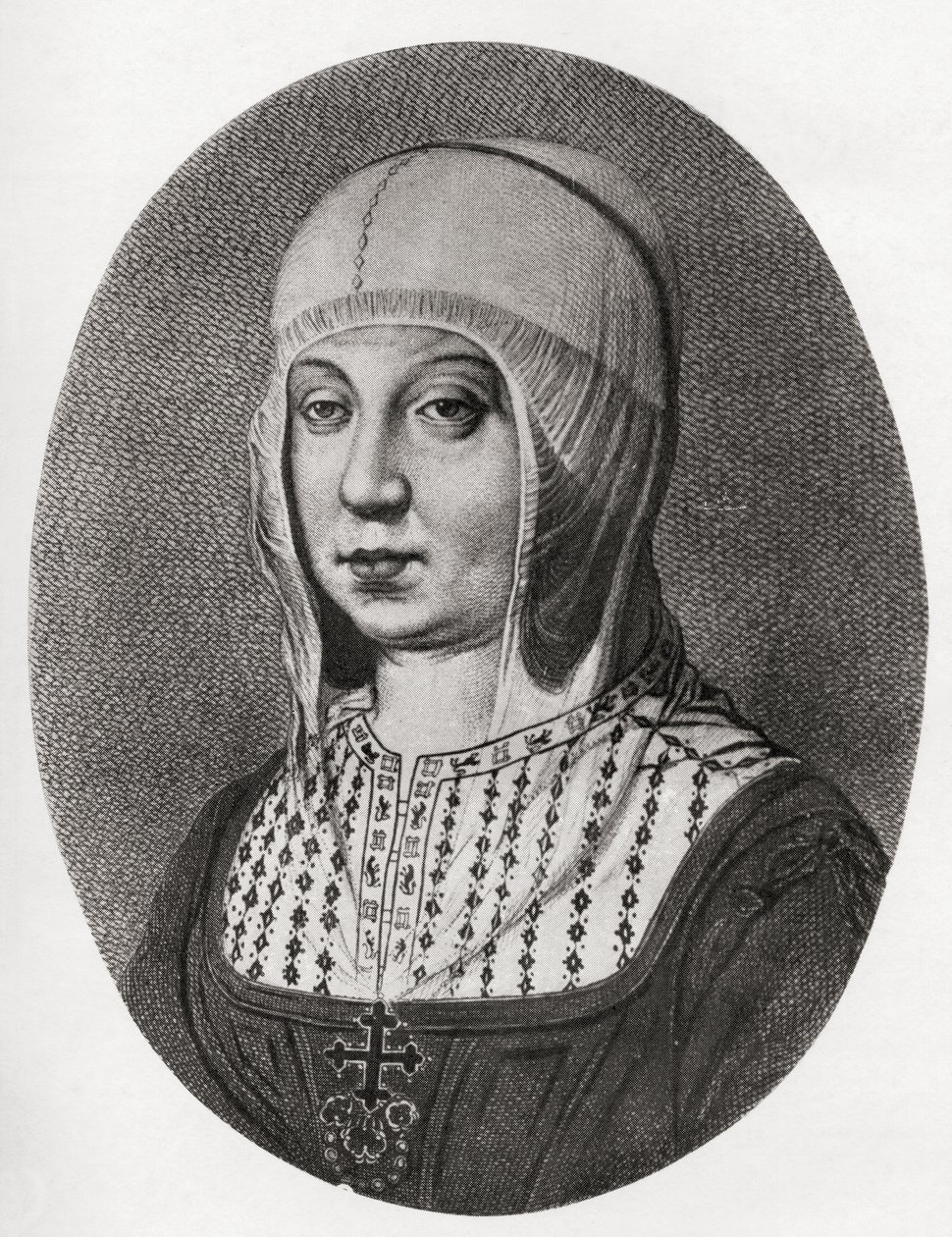 Isabella I af Castilien (halvtonetryk) af Unbekannt Unbekannt