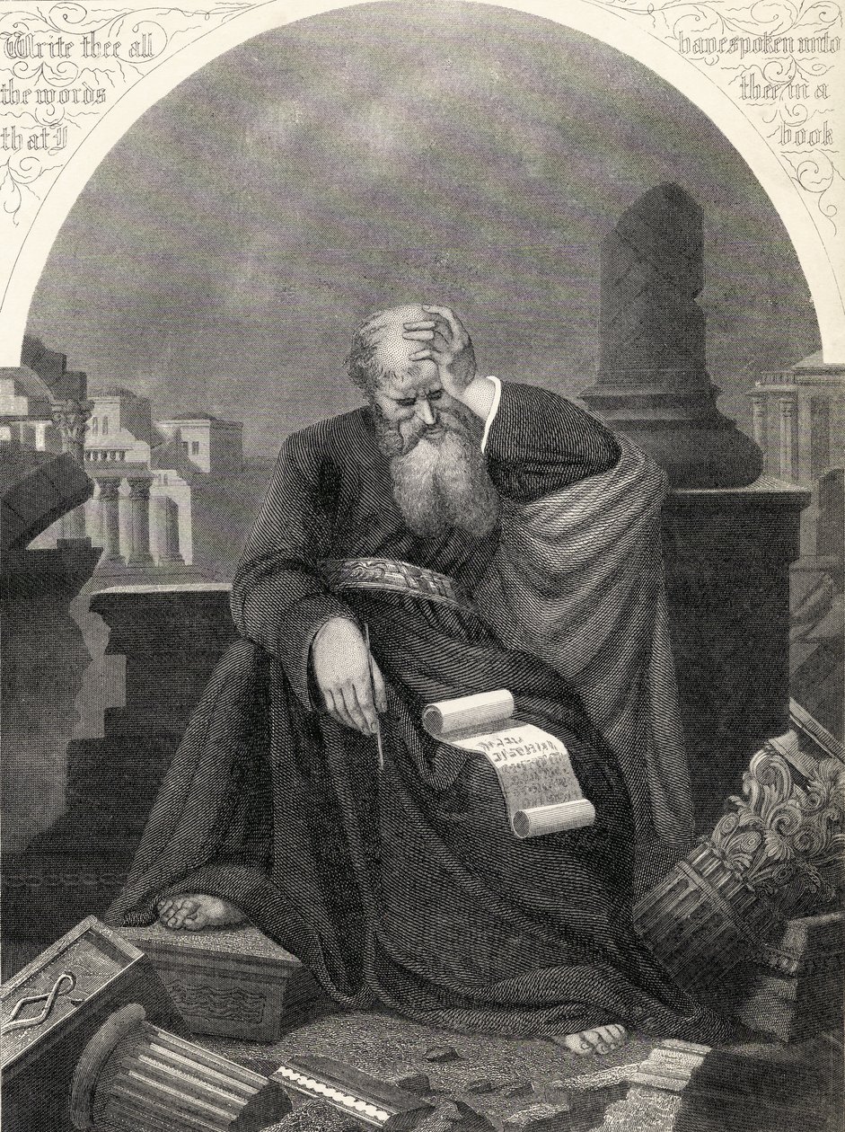 Jeremiah, graveret af S. Allen, fra 