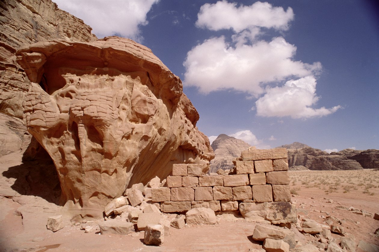 Lawrence of Arabias hus under hans besættelse af Wadi Rum i 1917 af Unbekannt Unbekannt