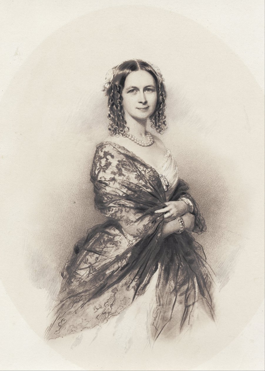 Portræt af operasangerinden Jenny Lind (1820-1887) af Unbekannt Unbekannt