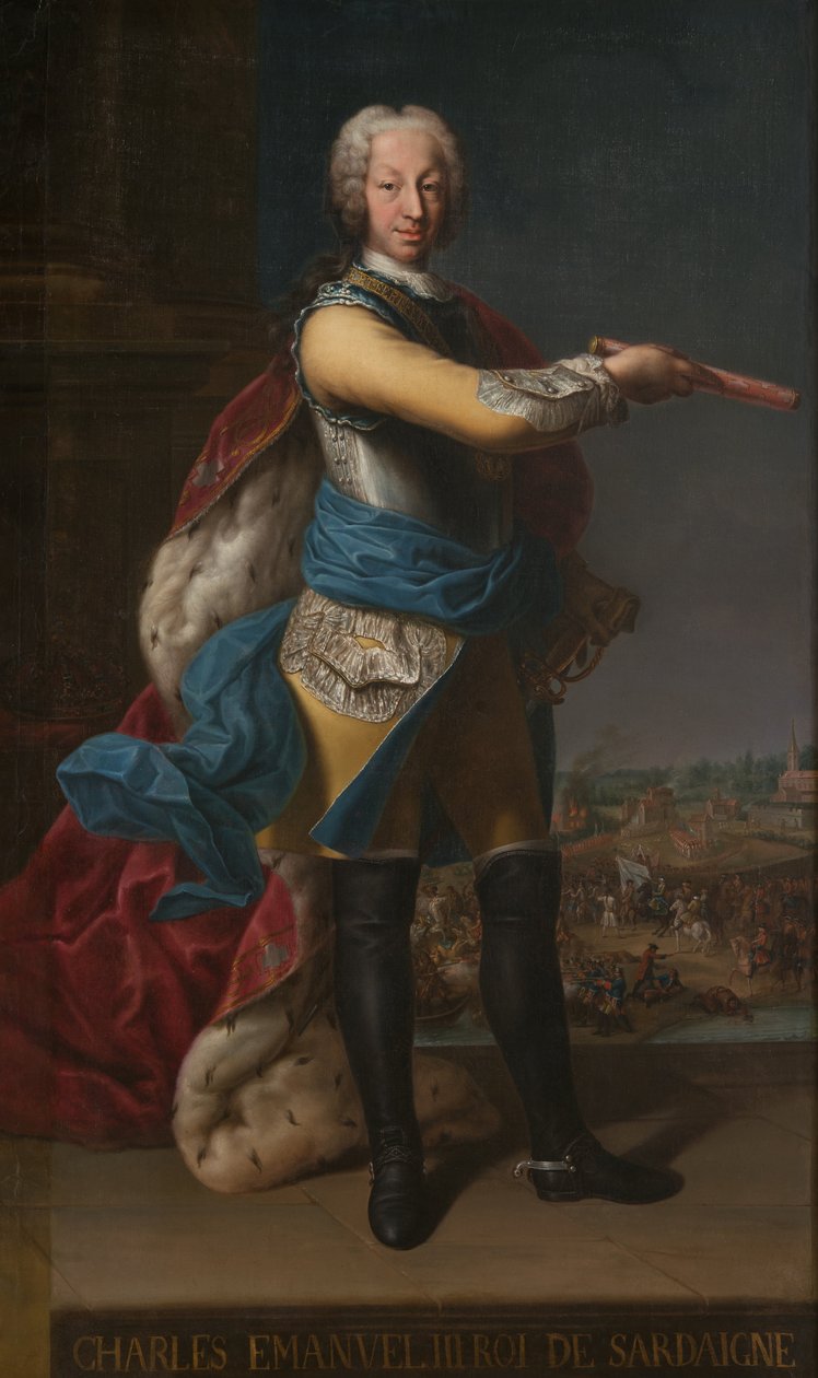 Portræt af Carlo Emanuele III af Unbekannt Unbekannt