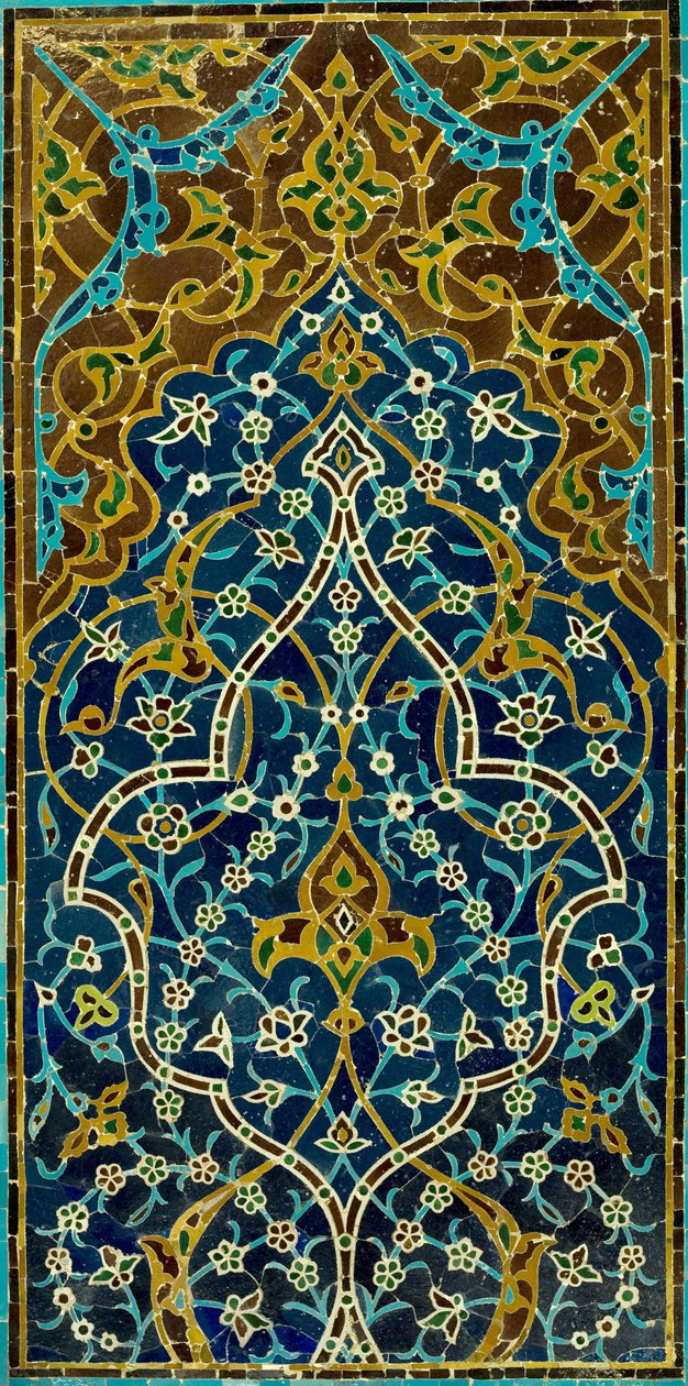 Ukendt, Iran - Mosaic Tile Panel af Unbekannt Unbekannt