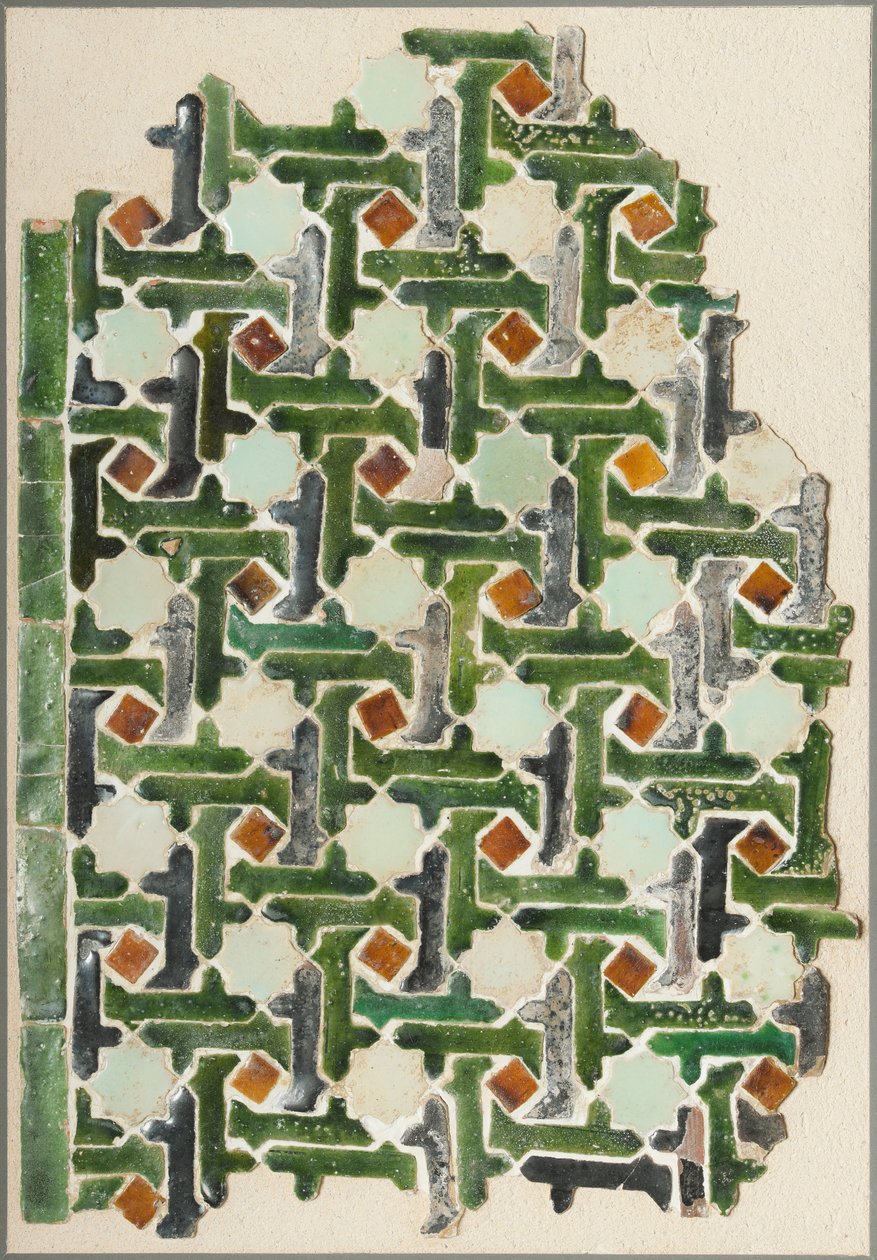 Ukendt, Spanien, 14. århundrede - Mosaic Tile Panel (1929293) af Unbekannt Unbekannt
