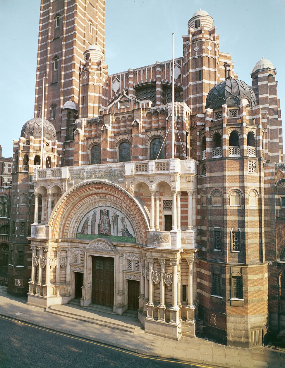 Udsigt over Westminster Cathedral af Unbekannt Unbekannt